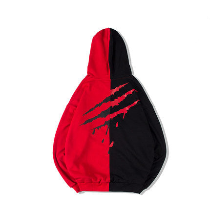 Patchwork Casual Hoodies: Fall/Winter Fashion with Letter Print