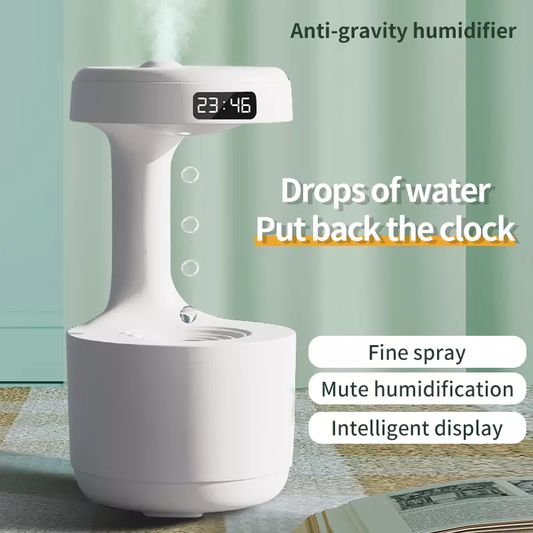 Anti-Gravity Humidifier with Aromatherapy: Silent, Large Capacity, and Backflow Water Droplet Design