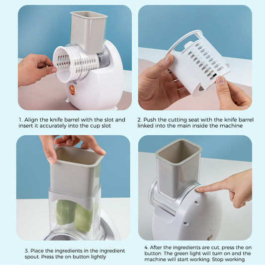 Multifunctional Electric Vegetable Slicer: Kitchen Cutter and Grater